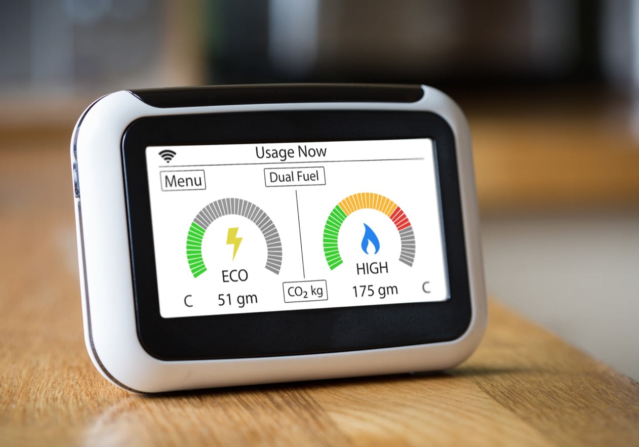 Dual fuel energy usage display Dual fuel energy usage display