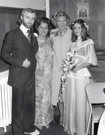Phil, my mum Loretta, Phil's mum June and me