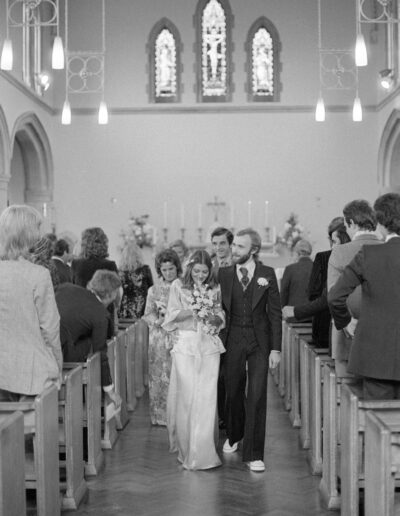 Walking down the aisle