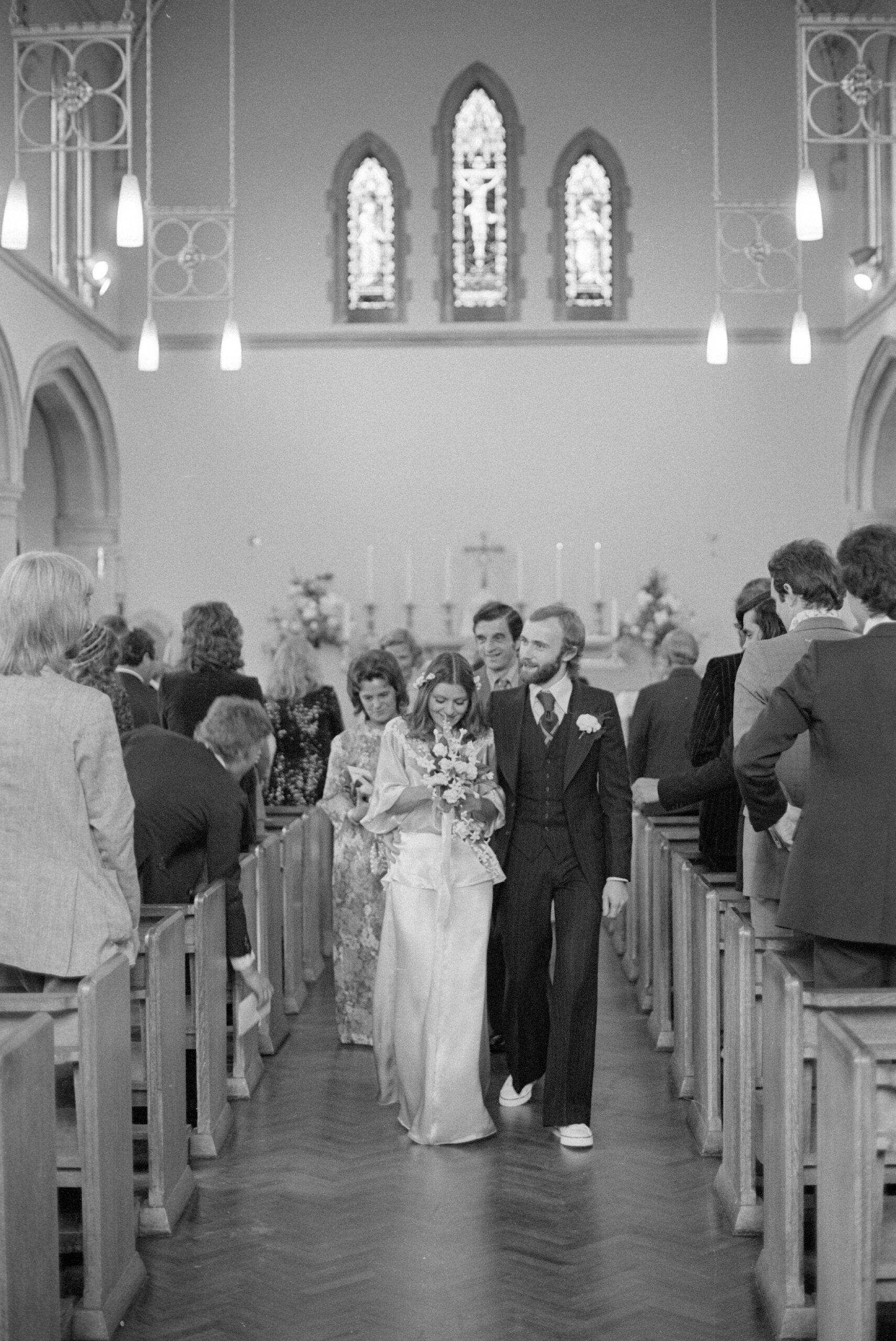 Walking down the aisle